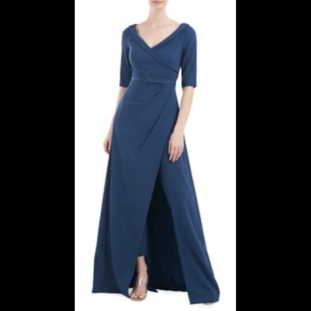 Kate Unger Walkthrough Floor length 3/4 sleeve SZ 14